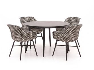 Hartman Hartman Delphine/Sophie Studio &oslash;128cm dining tuinset 5-delig