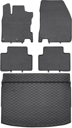 OEM Juego De Alfombrillas De Goma Para Coche Y Alfombrilla Para Maletero Para El Suv Nissan Qashqai Ii (febrero De 2014 - Mayo De 2021)