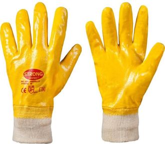 Strong Cosmetics Guantes De Protecci&oacute;n Amarillo, Talla 8 (por 12)