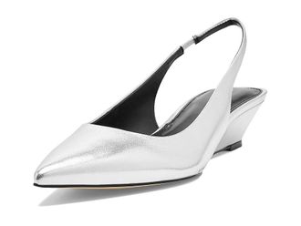 Calvin Klein Mavalyn Womens Shoes Silver Leather : 7.5 M