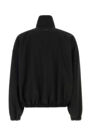 Fear of God Mens Black Twill Jacket Exterior: Virgin Wool Giubbini