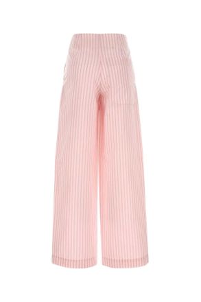 Philosophy di Lorenzo Serafini Womens Embroidered Poplin Pant Fantasiarosa Exterior: Polyester Cotton Pantaloni