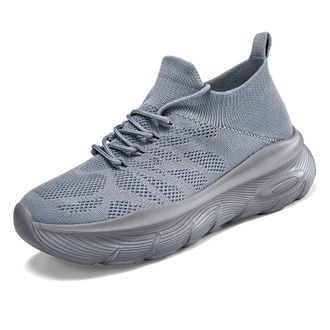 Generic Womens Fashion Sneakers for Spring Summer Casual Wear Breathable Mesh Running Shoes Comfortable Lace Up Design Womens Trainers Size 5 Mens Slip On 7 U