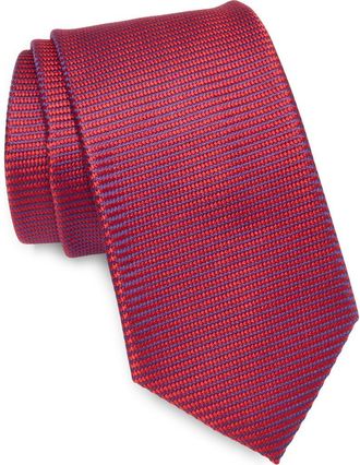 Ted Baker Underhill Stripe Silk Blend Tie in Red at Nordstrom Rack