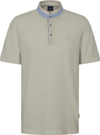 Bugatti Poloshirt BUGATTI, Herren, Gr. XXL, 40, beige, 100% Baumwolle, unifarben, normal, ohne Ausschnitt, Rippb&uuml;ndchen, Shirts Poloshirt, mit Stehkragen