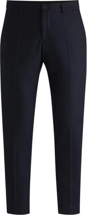 HUGO BOSS Slim Fit Stretch Flannel Trousers - male - Boss - Chinos - Blue - 5XL - Trousers