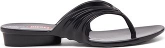 Diesel Sculptural flip-flops in Melflex - Sandals - Woman - Black
