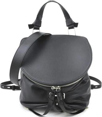 Bally Pre-owned Leren Schoudertas - Dames - Vintage Rugzakken - Zwart - ONE Size - Leer - Vintage
