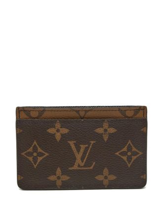 Louis Vuitton canvas monogram card holder - Brown