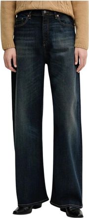 Benetton Straight Jeans - Dames - Loose Fit Jeans - Blauw - W27 - Katoen - Jeans