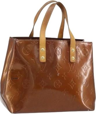Louis Vuitton Pre-owned Handbags, female, Brown, Size: ONE SIZE Pre-owned Vintage Patent Leather Hand Bag