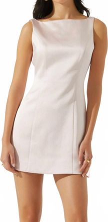 Astr Alisanne Satin Mini Dress In Light Pink