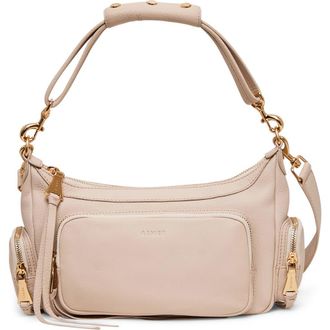 Aim&eacute;e Away We Go Suede Shoulder Bag in Romance Pink at Nordstrom