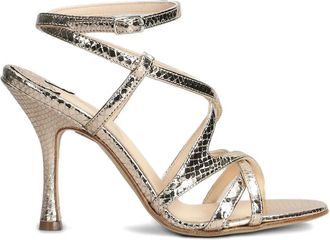 Anna F. Leren sandalen - Zilver