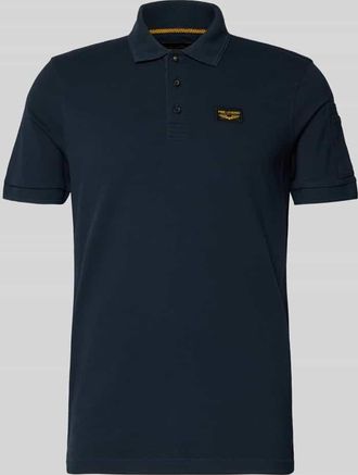 PME Legend Slim Fit Poloshirt mit Label-Stitching Modell TRACKWAY in Marine, Gr&ouml;&szlig;e XXXL
