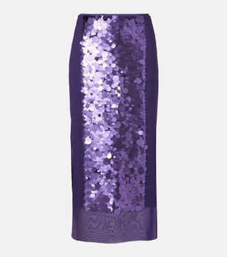 Joseph Cambo sequined midi skirt