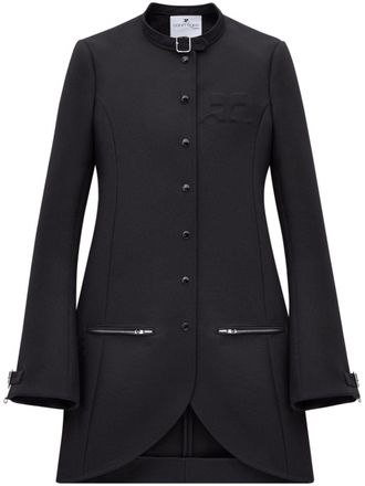 Courrèges Cappotto monopetto Ellipse - Nero