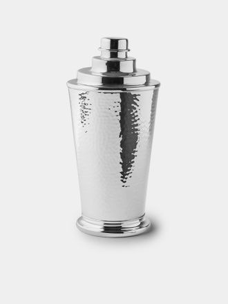 Pampaloni Silver-Plated Hammered Cocktail Shaker