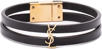 Saint Laurent Cassandre Double-Strand Bracelet