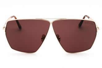 Tom Ford FT1185 Oversized Metal Sunglasses - Rose Gold