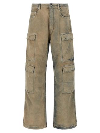 Rick Owens Mens Double Cargo Jeans
