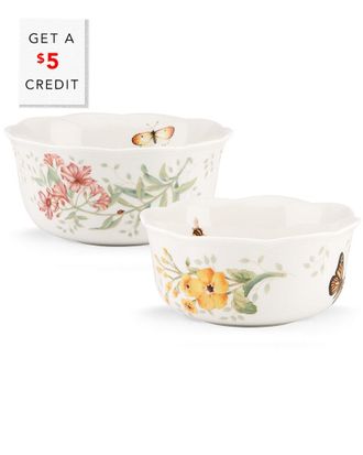 Lenox Butterfly Meadow 2Pc Nesting Bowl Set