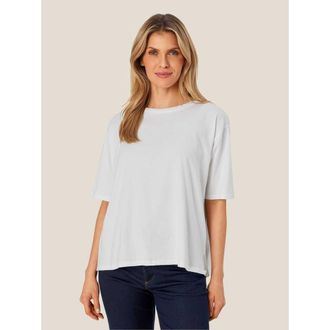 Masai MaDoreann Short Sleeve Crew Neck T-Shirt in White at Nordstrom, Size Xx-Large