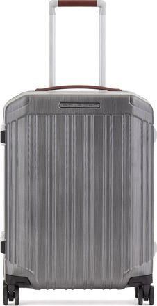 Piquadro 4 wheel cabin suitcase - unisex - Handbagage koffer - Grijs - ONE Size - Koffers