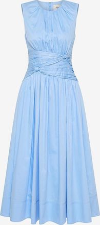 Aje &Auml;rmelloses Popeline-Midikleid Agatha Knot Waist