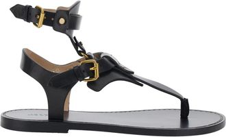 Isabel Marant Eveen Sandalen - Dames - Sandalen - Zwart - 37 EU - Leer - Schoenen