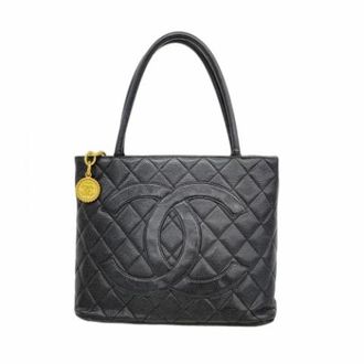 Chanel Pre-owned Tote Bags, female, Black, Size: ONE SIZE Pre-owned Vintage Tote Bag