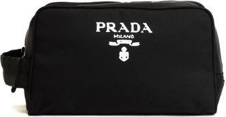 Prada Re-Nylon Wash Bag - unisex - Toilettassen - Zwart - ONE Size - Nylon - Tassen