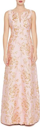 Kay Unger Guilietta Jacquard Gown in Blush at Nordstrom, Size 12