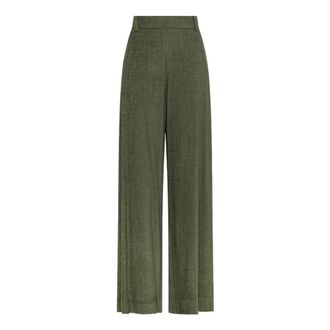 Ni&ugrave; Amate Flared Broeken - Dames - Broeken - Groen - Maat: XS