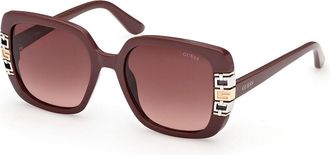 Guess GU00294 69F Womens Sunglasses Burgundy Size 52