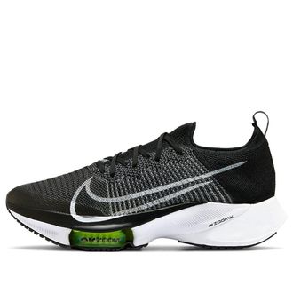 Nike Air Zoom Tempo NEXT% Flyknit Black White Volt CI9923-001