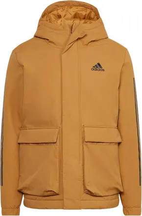 adidas Utilitas 3-Stripes Hooded Jacket Asia Sizing Brown HG8723