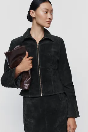 Avec Les Filles Suede Slim Jacket