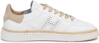 Hogan Coole Geperforeerde Instappers - Dames - Sneakers - Wit - 38 EU - Schoenen