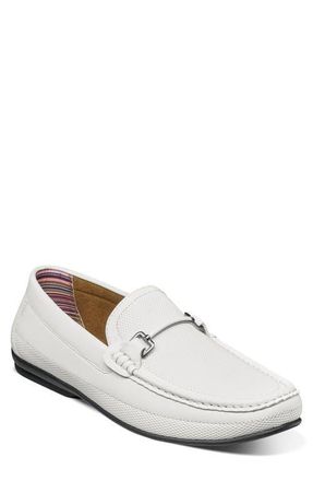 Stacy Adams Colton Bit Loafer in White at Nordstrom, Size 11.5