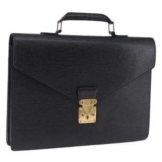 Louis Vuitton Pre-owned Epi Leather Business Bag - Dames - Pre-owned - Zwart - Maat: ONE Size Leer