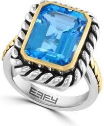 Effy Two Tone Blue Topaz Ring at Nordstrom Rack, Size 7