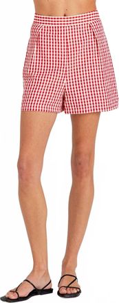 Sundays Fiona High Waist Shorts In Montauk Gingham
