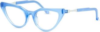 Vava Bl 0029 Crystal Blue Matt Eyeglasses - unisex - Brillen - Blauw - 53 MM - Accessoires