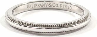 Tiffany & Co. Silver Platinum 950 Band Ring (Pre-Owned)
