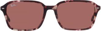 Ray-Ban Ray Ban RAIMOND Red Square Unisex Sunglasses RB2231F 1416C5 56