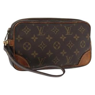 Louis Vuitton Clutch Vintage in Tela Pre-owned - - Pre-owned - Donna - Marrone - ONE SIZE