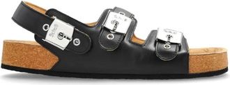 Balenciaga x Scholl - Dames - Sandalen - Zwart - 35 EU - Leer - Schoenen