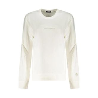 North Sails Sweatshirt met ronde hals van gebreid katoen - Dames - Sweatshirts - Wit - M - Katoen - Hoodies & sweatvesten
