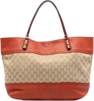 Gucci Pre-owned Tote Bags, female, Beige, Size: ONE SIZE Pre-owned The Crafty Tote Bag